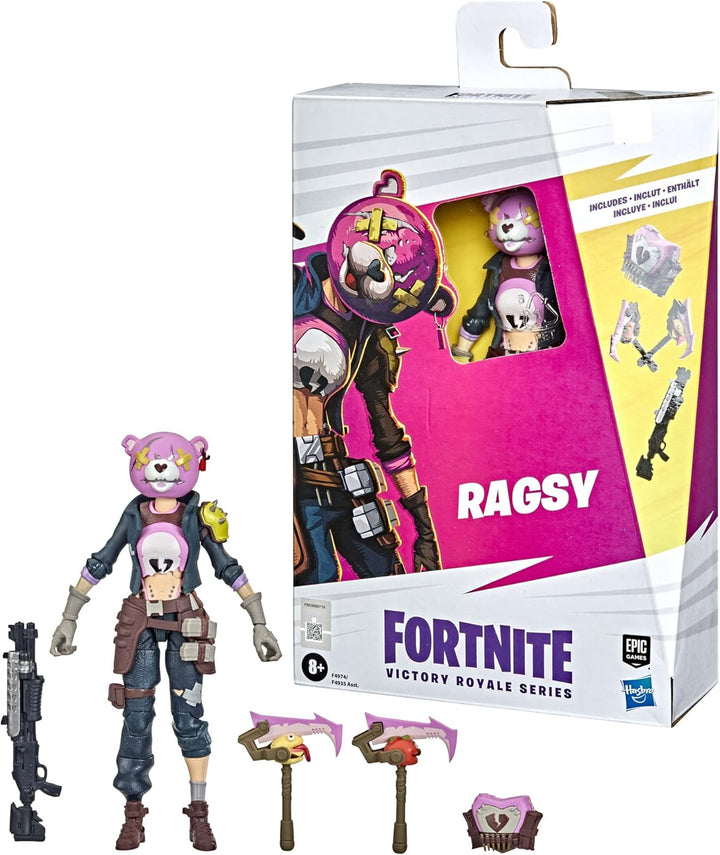 Hasbro Fortnite Victory Royale Series Ragsy 15 cm grosse Action-Figur zum Sammeln mit Accessoires, a