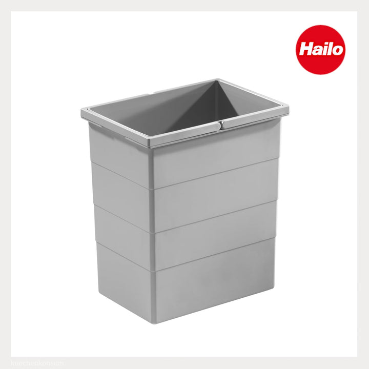 Hailo 20 Liter Ersatzeimer 1076119 für Abfalleimer grau