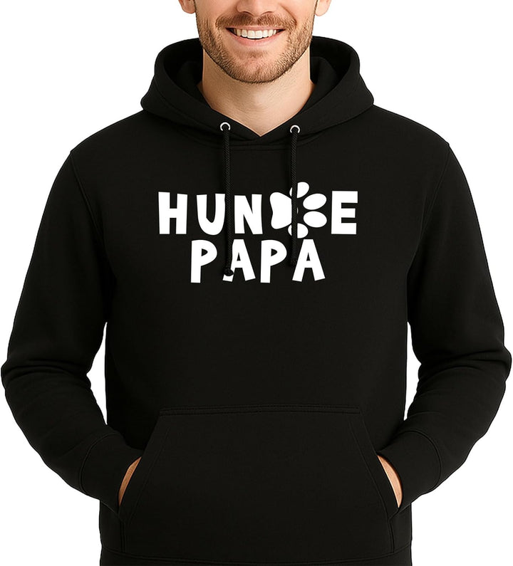 Huuraa Unisex Hoodie Hundepapa Tapse Geschenk Pullover Grösse S-3XL Vegan Hundepapa Geschenkidee S D