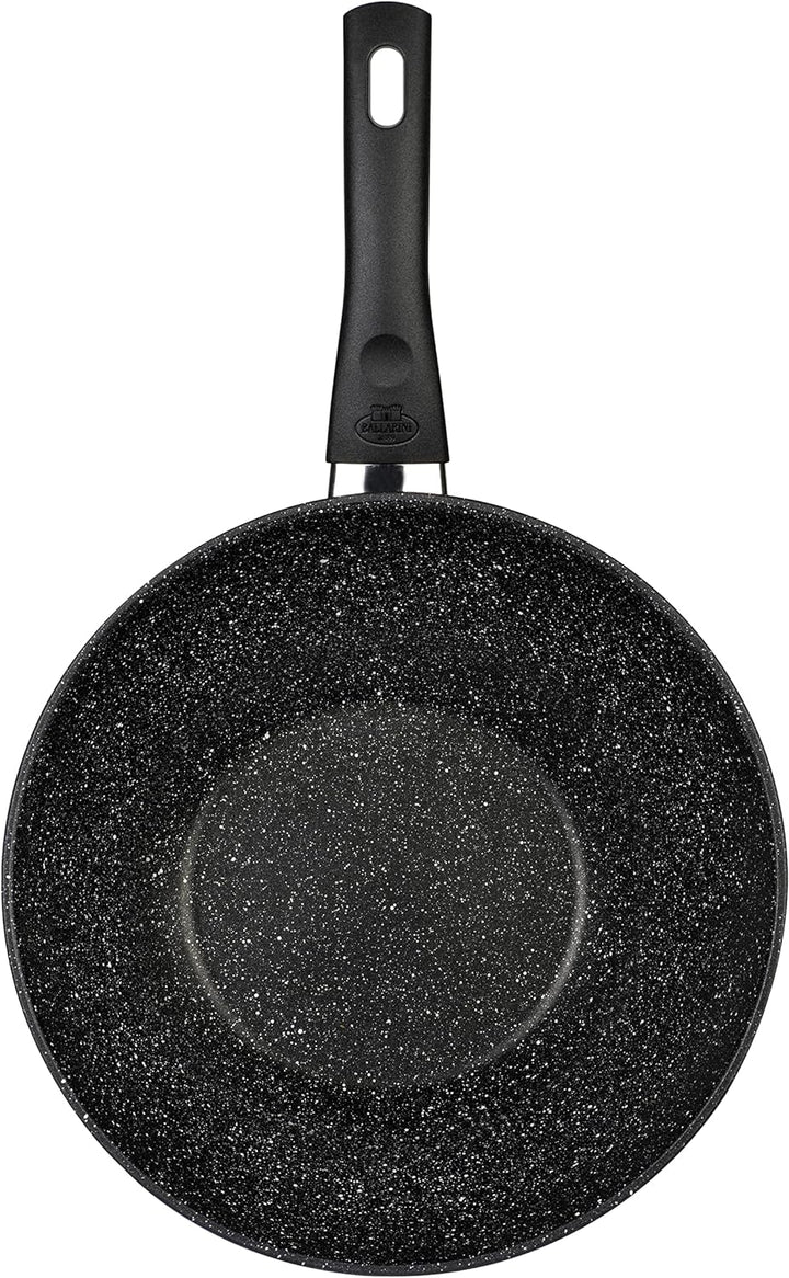 BALLARINI Vipiteno Wok, Bräter antihaftbeschichtet, Wokpfanne induktionsgeeignet, Aluminium, rund, Ø