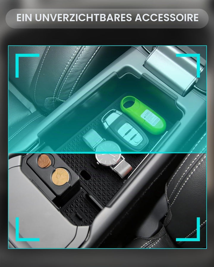 CDEFG Kompatibel mit Volvo XC40 C40 2018-2024 2025 Mittelkonsole Aufbewahrungsbox Armlehne Handschuh