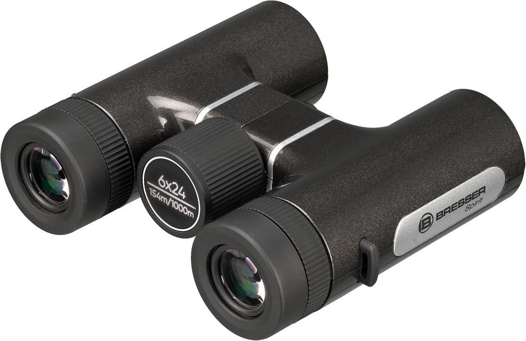 Bresser Kompakt-Fernglas 6x24 leicht und handlich mit 6-facher Vergrösserung, 154 m Sehfeld, Twist-u