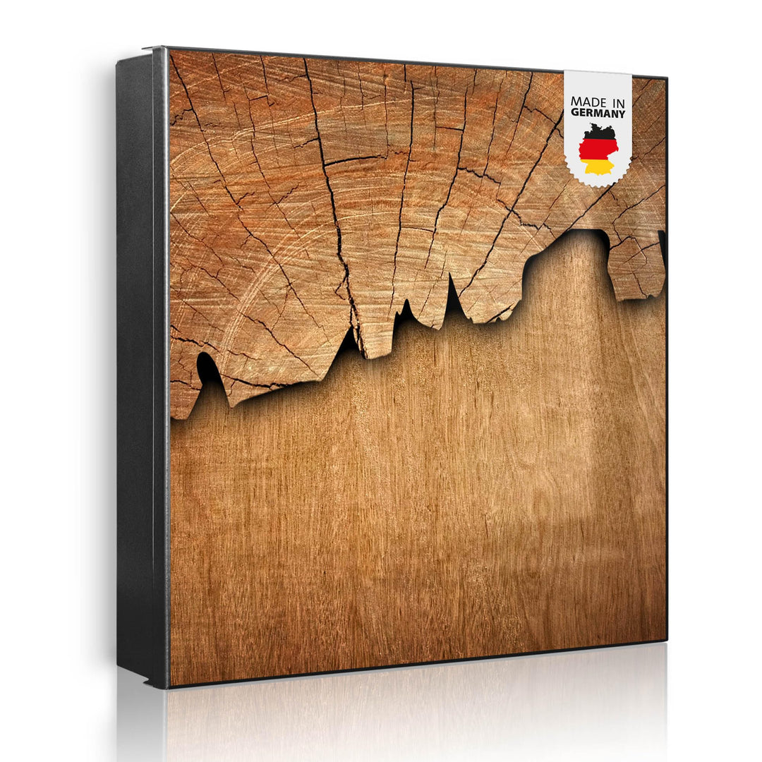 banjado Grosser Schlüsselkasten Glas - Schlüsselbox 30x30cm mit 50 Haken - Schlüsselkasten modern fü