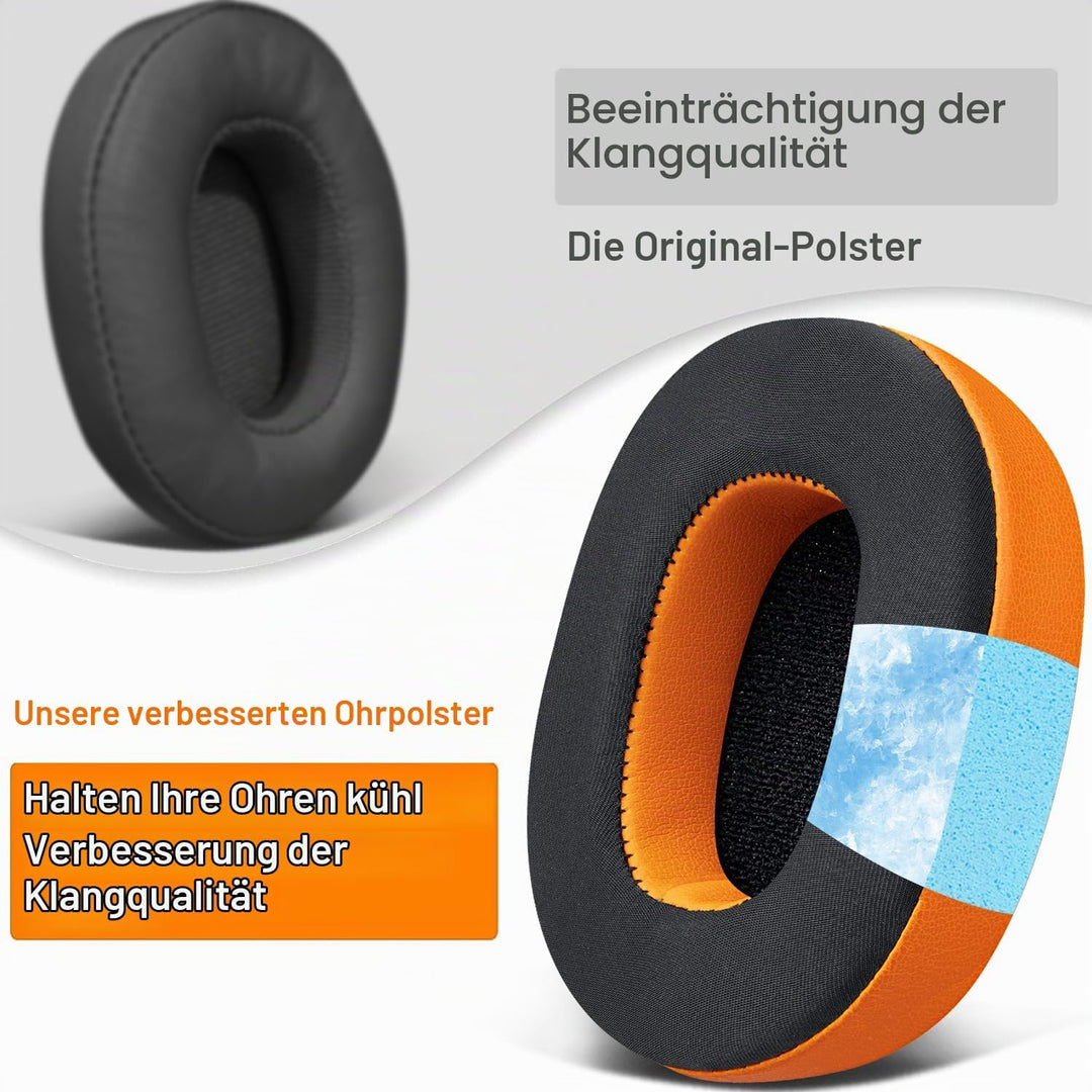 SOULWIT Kühlgel Ersatz Ersatzpolster Polster Ohrpolster für Skullcandy Hesh 3/ANC/Evo &amp; Crusher Wire