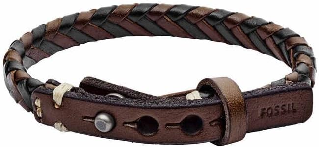 Fossil Dreifarbiges Herrenarmband mit mehreren Strängen, JA5932716