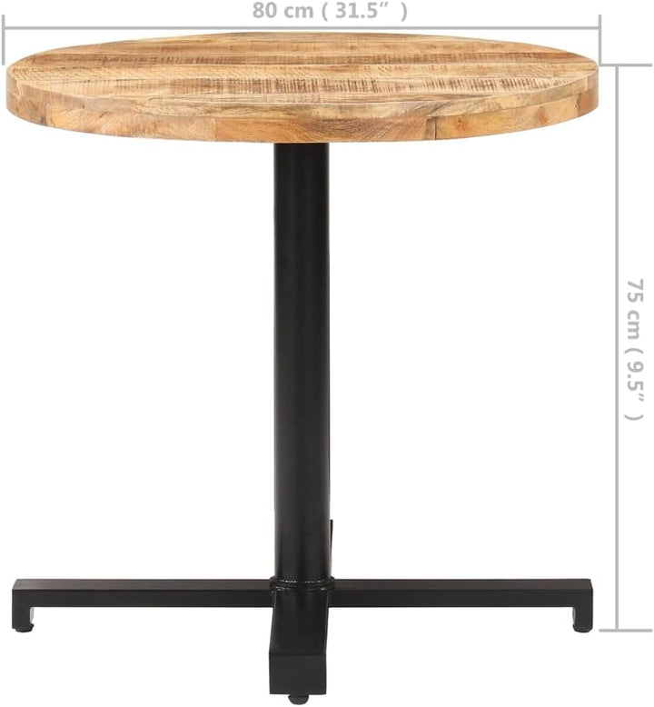 vidaXL Raues Mangoholz Bistrotisch Bartisch Stehtisch Tresentisch Küchentisch Esstisch Bartresen Tis