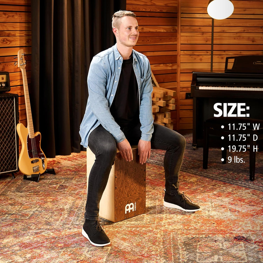 Meinl Percussion Snarecraft Cajon Instrument - Trommelkiste mit Snare - für Kinder und Erwachsene -