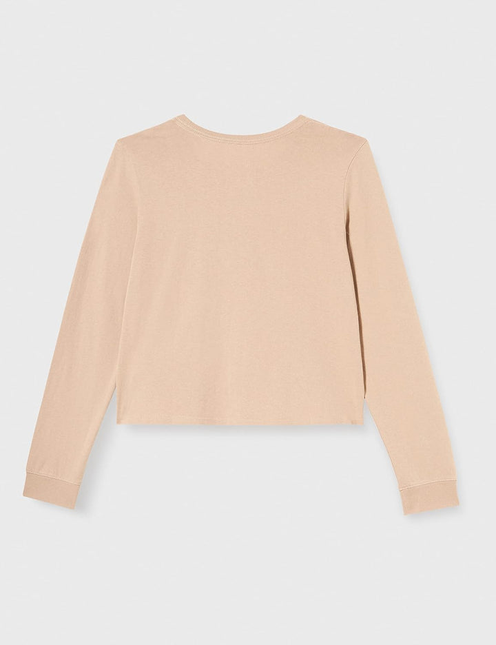 Hurley Damen OAO Smalls Long Sleeve Tee T-Shirt, Taupe (Simply Taupe), M