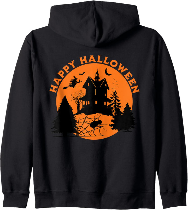 Monströses Haus auf Halloween Kapuzenjacke
