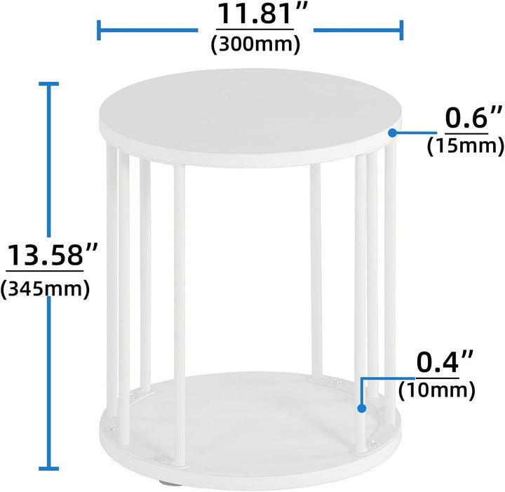 HDANI Rund Pflanzenständer Metall 35cm,Solider und Robuster Blumenständer für Wohnzimmer, Garten,Bal