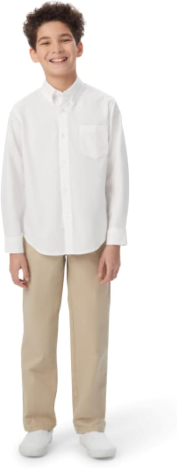 French Toast Langarm-Oxfordhemd für Jungen 122 Blanco, 122 Blanco