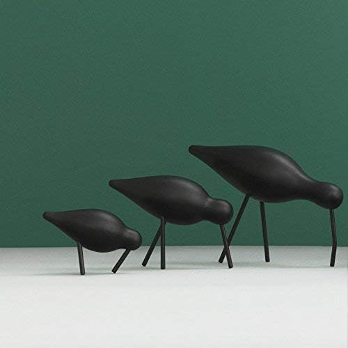 Normann Copenhagen Deko-Vogel, Holz, Schwarz, 22 x 6.5 x 14 cm Schwarz 22 x 6.5 x 14 cm, Schwarz 22