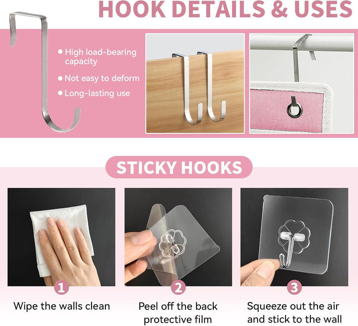2 Stück Wand Organizer Tasche Hängekörbe Mit Grosser Mesh Abteilung Und 3 Taschen Tür Organizer Plat