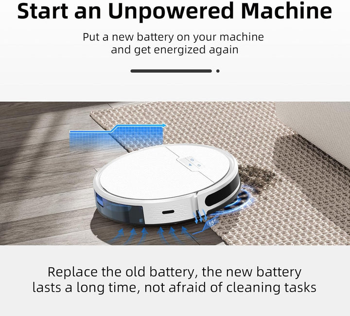 K KYUER 3200mAh Ersatz Akku für Tikom G8000 Pro Robot Vacuum Cleaner Saugroboter Battery
