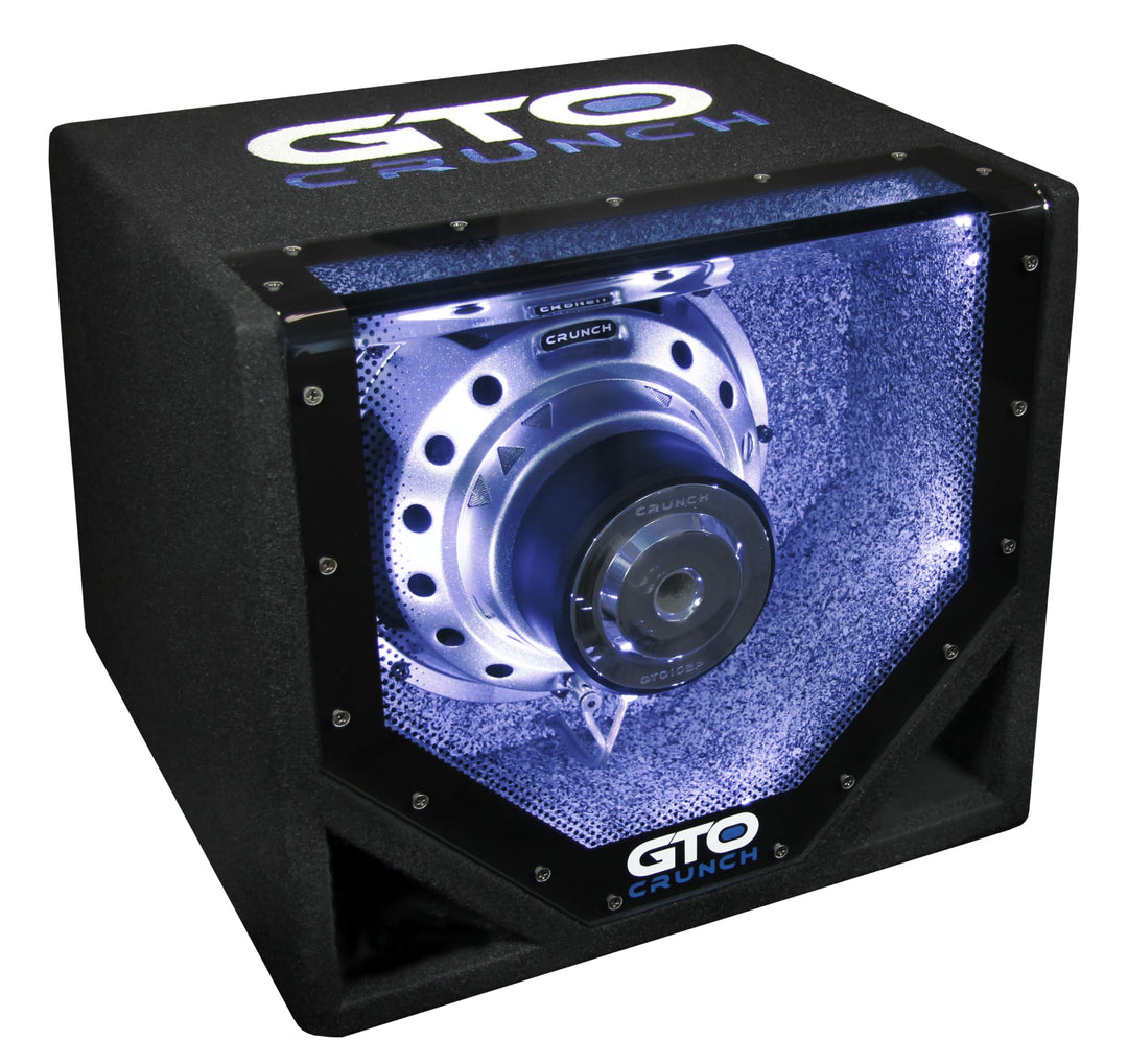 Crunch GTO10BP - 25 cm (10") Single-Bandpass-System aus der GTO Serie mit 600W MAX | Auto-Subwoofer