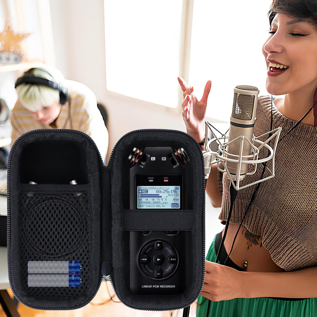 Hart Schutz Hülle Etui Tasche für Tascam DR-05XP / DR-05X Tragbarer Stereo-Audiorecorder für Tascam