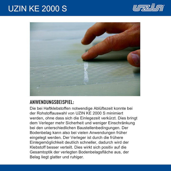 UZIN KE 2000 S Universal-Nass- und Haftklebstoff KLEBER für Vinyl- PVC Kraftvoll Universalklebstoff