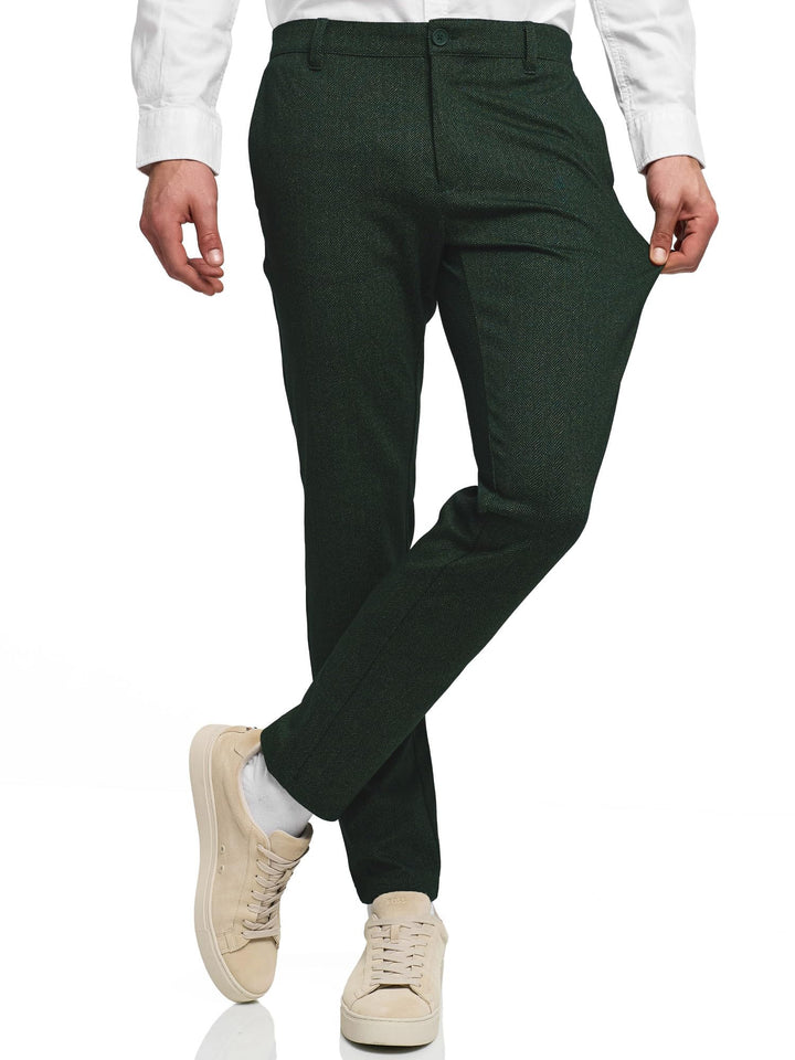 Indicode Herren Rodekro Performance Pants Chinohose Stoffhose mit Stretch | Bequeme Chinohose mit Su