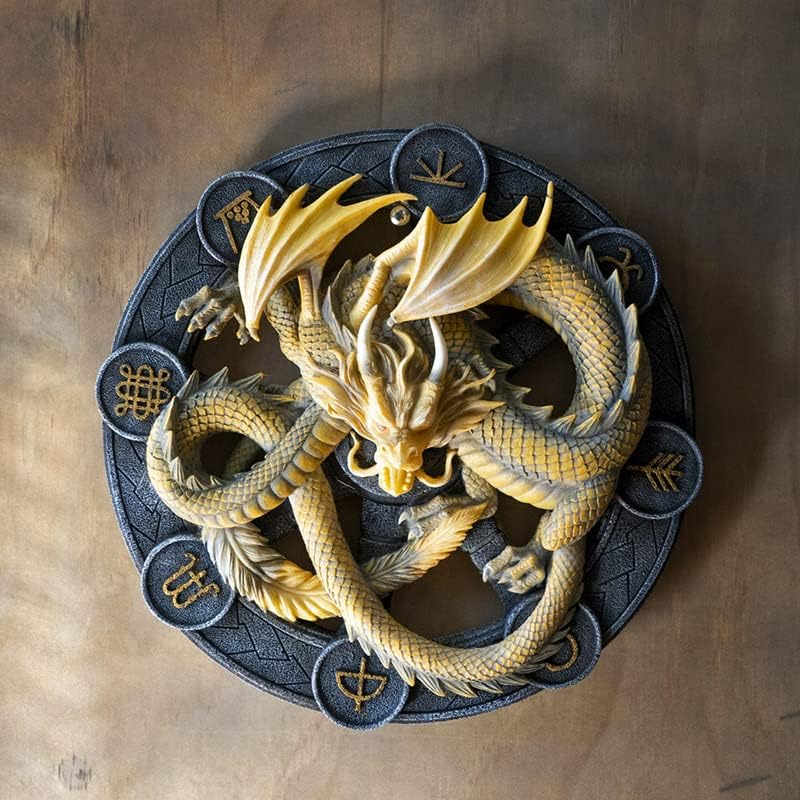 Pacific Giftware Wandrelief Drache Imbolc by Anne Stokes 27 cm | Figur Statue Dragons of the Sabbats