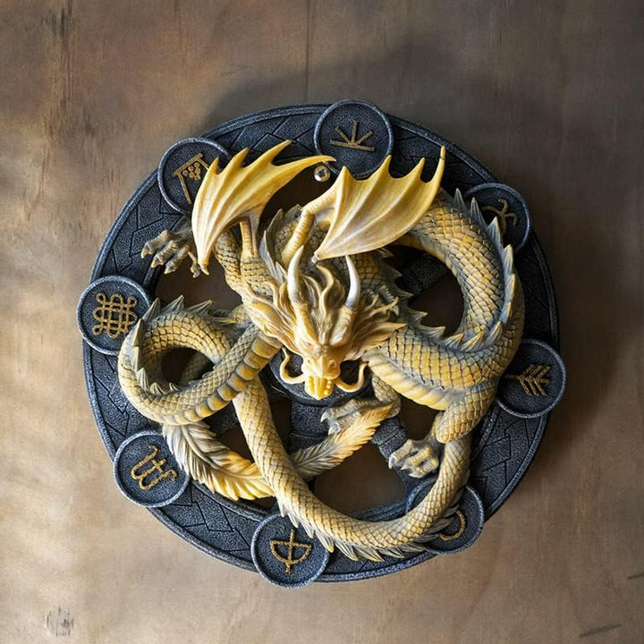Pacific Giftware Wandrelief Drache Imbolc by Anne Stokes 27 cm | Figur Statue Dragons of the Sabbats