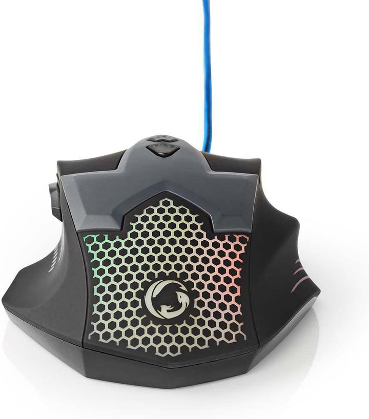 NEDIS Gaming Mouse - Verdrahtet - 800/1200 / 1600/2400 DPI - Einstellbar DPI - Anzahl Knöpfe: 7 - Re