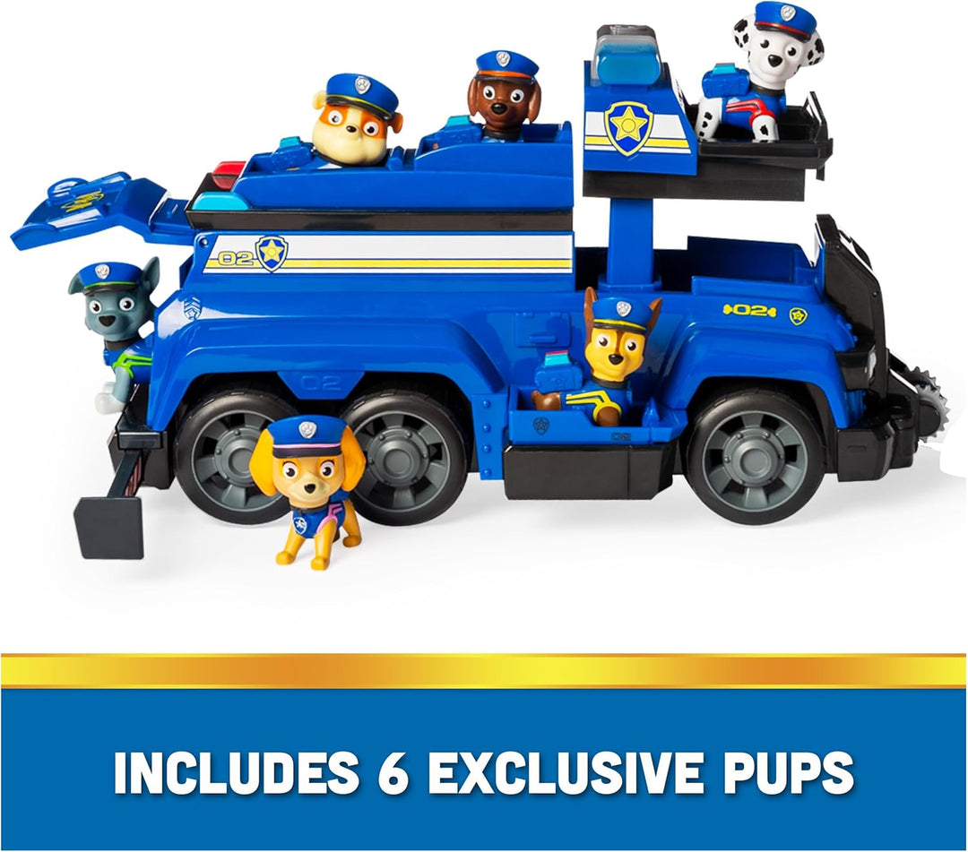 PAW PATROL Team Cruiser, Large Scale Vehicle with Exclusive Chase, Marshall, Skye, Rubble, Rocky & Z