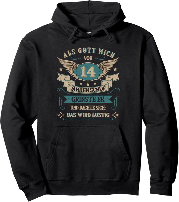 14. Geburtstag Junge Mädchen 14 Jahre Geburtstagsgeschenk Pullover Hoodie