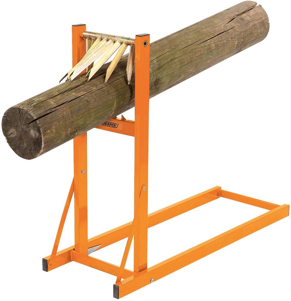 Draper Log stehen für Kettensäge, Holz, orange, 112.1 x 40.6 x 5.5 cm,32273, 112.1 x 40.6 x 5.5 cm