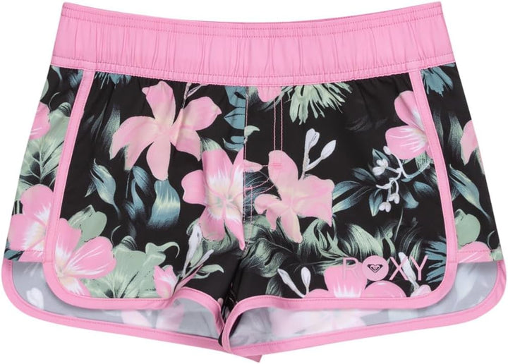 ROXY Mädchen Good Waves Only Badeanzug (1er Pack) 16 Jahre Anthracite Shadow Floral, 16 Jahre Anthra