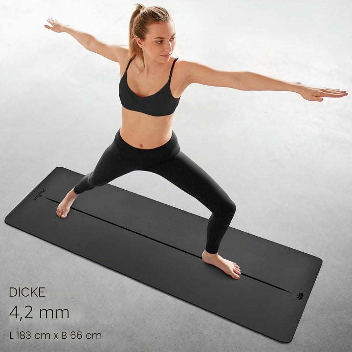 Plyopic Ultra-Grip Pro Yoga-Matte – Unschlagbare Rutschfest Leistung. Schweissresistent. Ausrichtung
