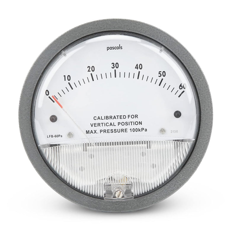 Differenzdruckmanometer, 0 Bis 60 Pa Industriemanometer, 1/8 Innengewinde, Temperaturbereich -7 ℃ Bi