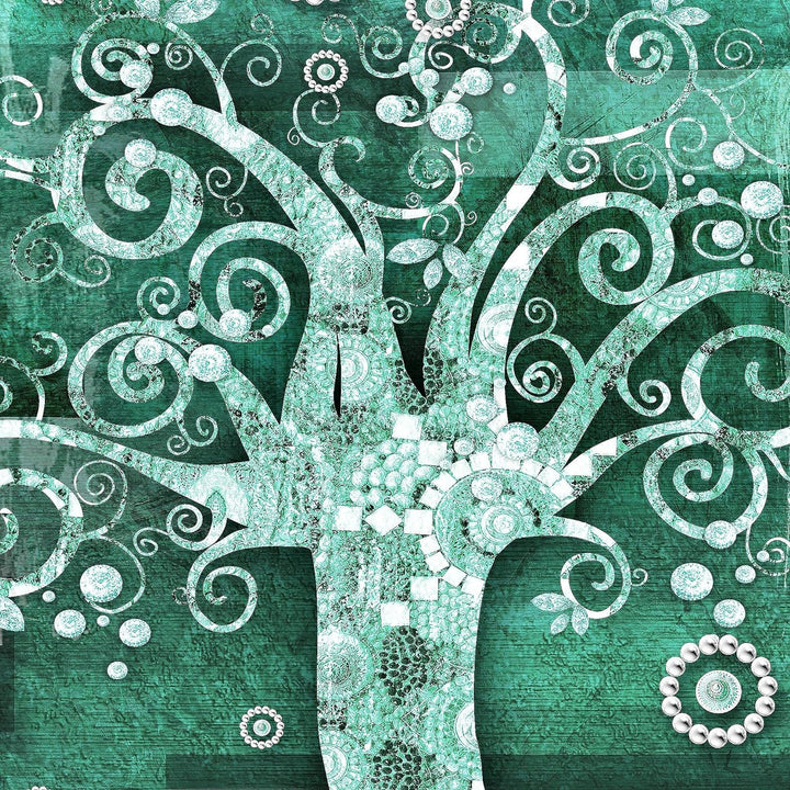 Runa Art Wandbilder Gustav Klimt Baum des Lebens 5 Teilig Bild auf Vlies Leinwand Deko Wohnzimmer Sc
