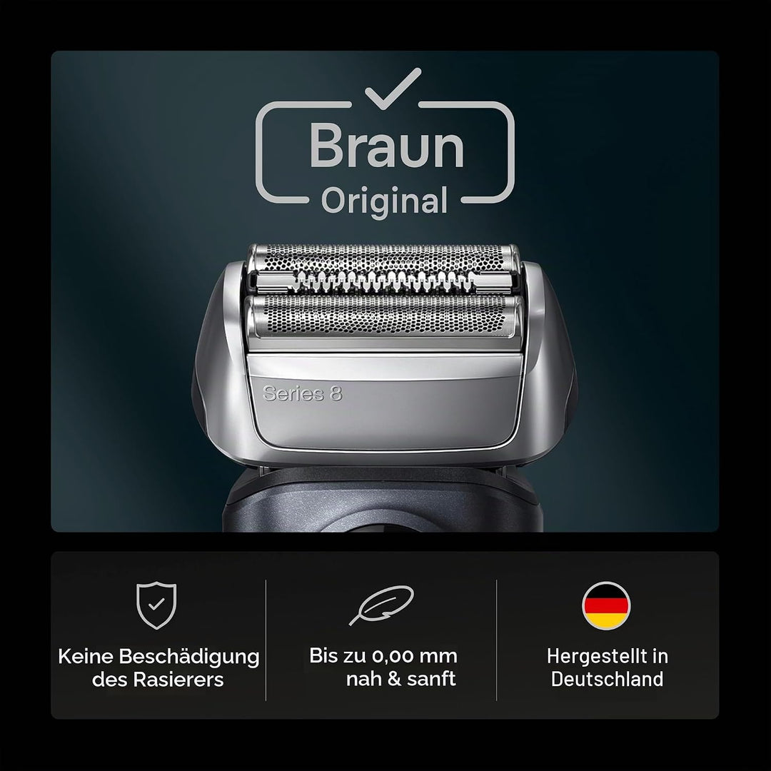 Braun Serie 8 Ersatzkopf für Elektrorasierer – 83 m – kompatibel mit Elektrorasierer 8370 cc, 8340s,