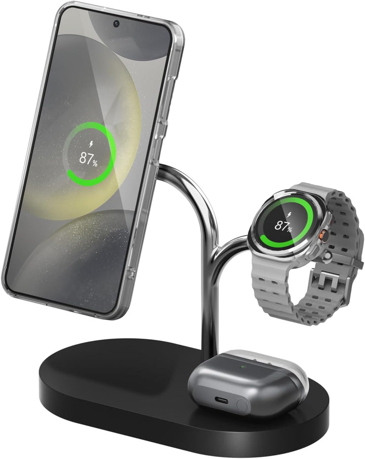 Designed for Samsung Wits Wireless Magnetischer 3-in-1 Charger, induktive Ladestation für kompatible