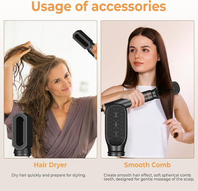 Air Styler Set 6 in 1, UKLISS 1000w Warmluftbürste Rundbürstenföhn, 30mm Air Curling Lockenstab, Geb