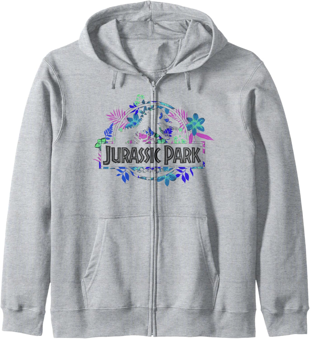 Jurassic Park Tropical Floral Logo Kapuzenjacke