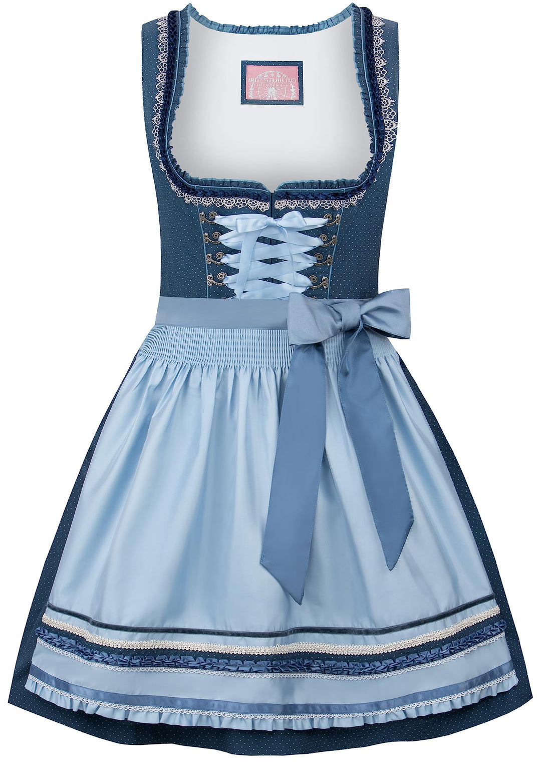 Stockerpoint Damen Dirndl Harper Kleid für besondere Anlässe 38 Blau, 38 Blau