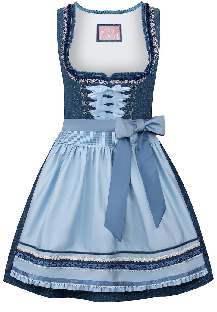 Stockerpoint Damen Dirndl Harper Kleid für besondere Anlässe 38 Blau, 38 Blau