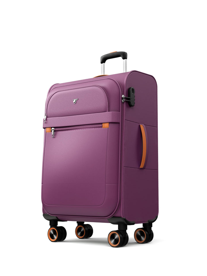 Trier Weichschalen Handgepäck Koffer 78 × 48 × 30 cm, Leichter Stoffkoffer Trolley klein, Reisekoffe