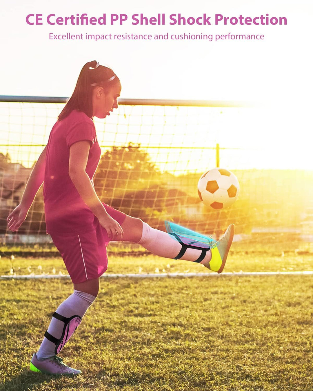 Schienbeinschoner Kinder Fussball Zertifiziert Airsfish Leichte,Langlebige,rutschfeste Schienbeinsch