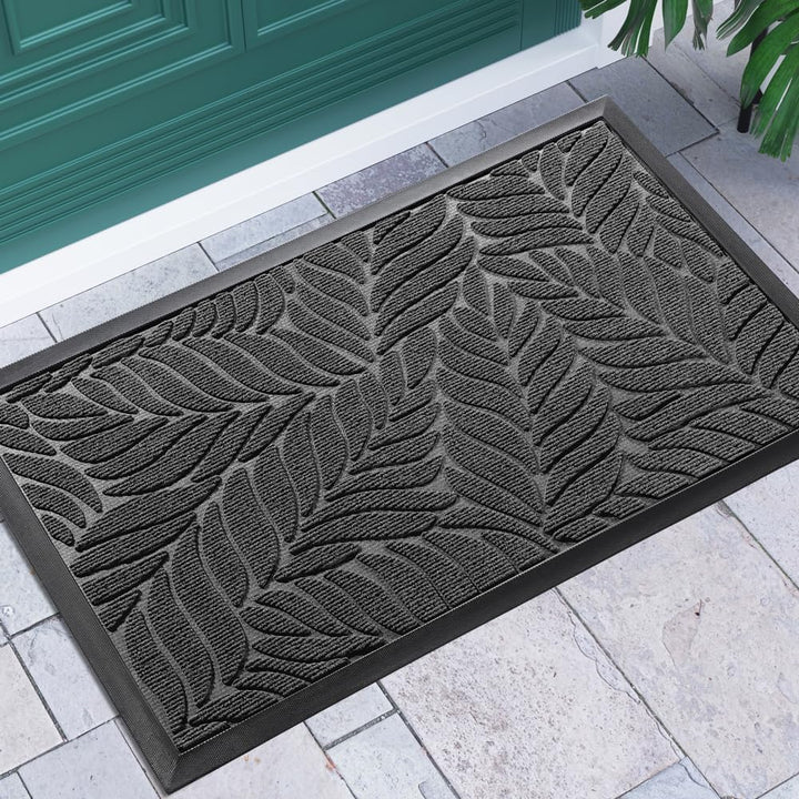 Yimobra Schmutzfangmatte waschbar, 75 x 43 cm, rutschfeste Sauberlaufmatte für draussen – Premium Fu