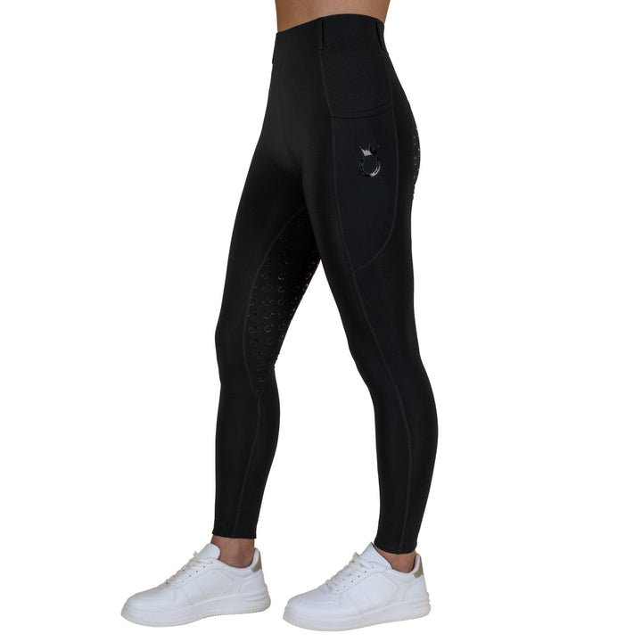 Reitleggings Damen &amp; Mädchen (Gr. XXS-XL) - Silikon Vollbesatz - Bequeme Highwaist Reithose - Mit Ha