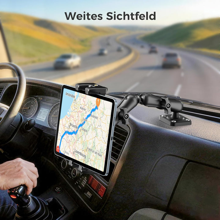OHLPRO Tablet Halterung Auto, Halterung Auto für iPad 360° Drehbare Verstellbare, Tablet Autohalteru