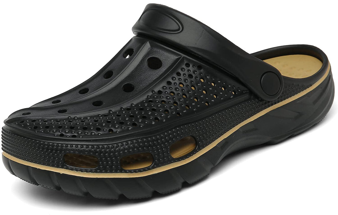 INMINPIN Clogs Herren Pantoletten Sommer Hausschuhe Damen rutschfest Atmungsaktiv Strand Sandalen Ga