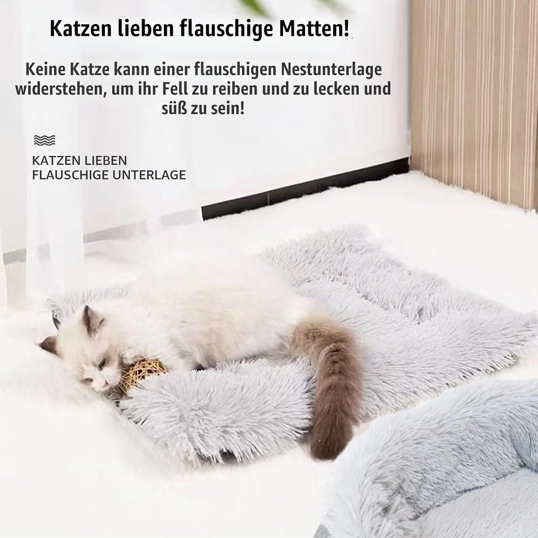 Katzendecke Selbstwärmend, Selbstheizende Katzendecke, 2 in 1 Katzenbett Haustierbett Katzensofa, Gr