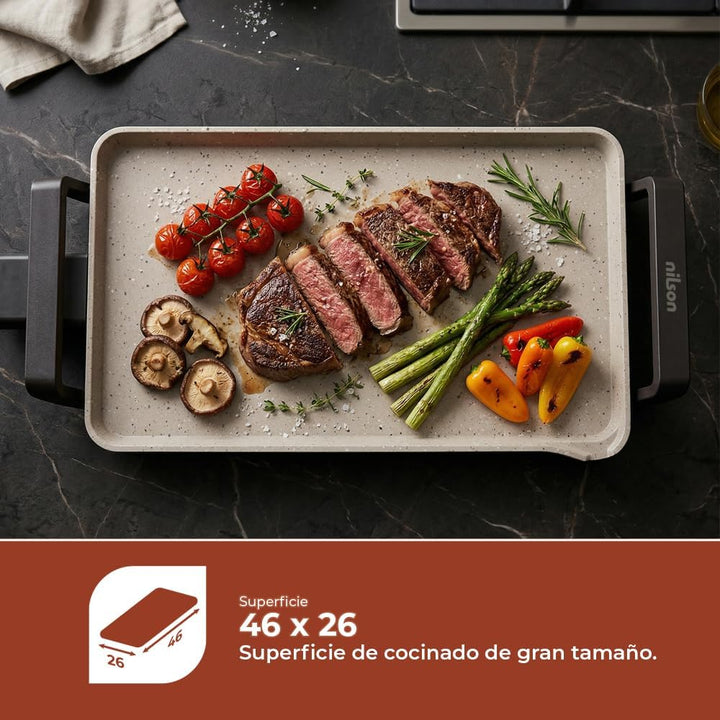 Elektrischer Grill und Sandwichtoaster, doppelt, 2300 W, Temperaturkontrolle, Öffnung 180 Grad, anti