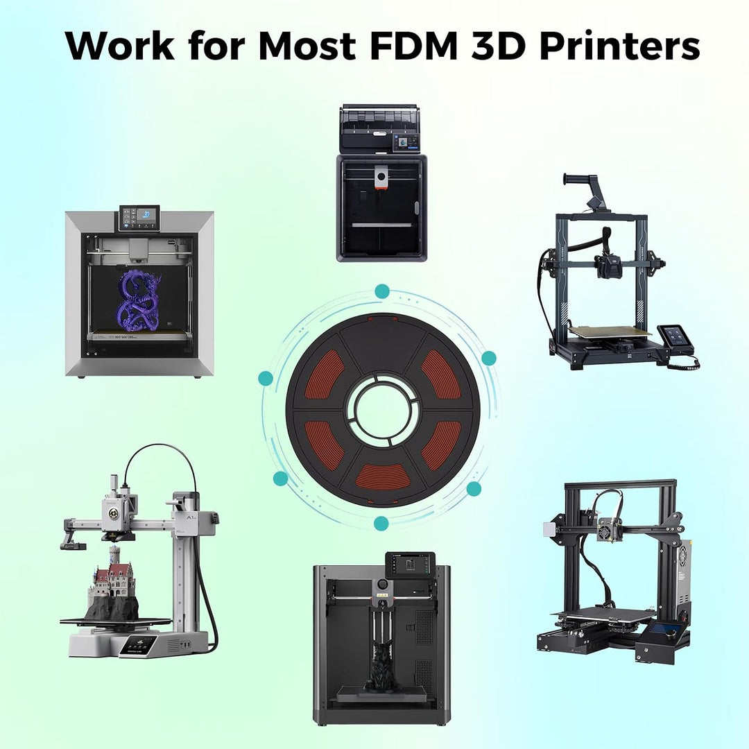 IEMAI ASA Filament 1.75mm 1Kg, 3D Drucker Filament ASA Braun, UV-beständig, Hitzebeständig, Massgena