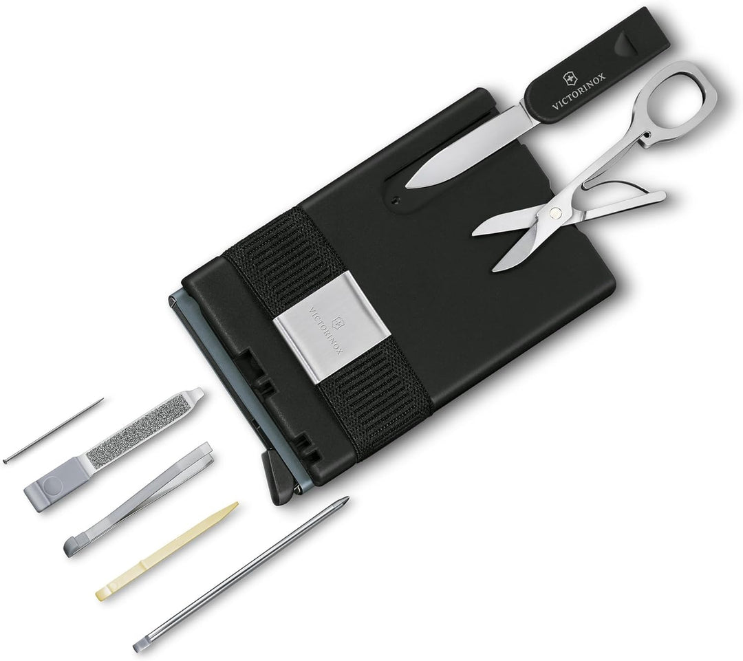 VICTORINOX Smart Card Wallet, 2 in 1 Portemonnaie mit Multitool, 10 Funktionen, Swiss Made, Kartenet