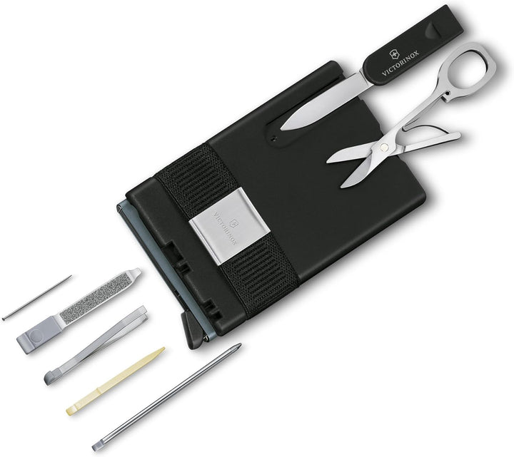 VICTORINOX Smart Card Wallet, 2 in 1 Portemonnaie mit Multitool, 10 Funktionen, Swiss Made, Kartenet