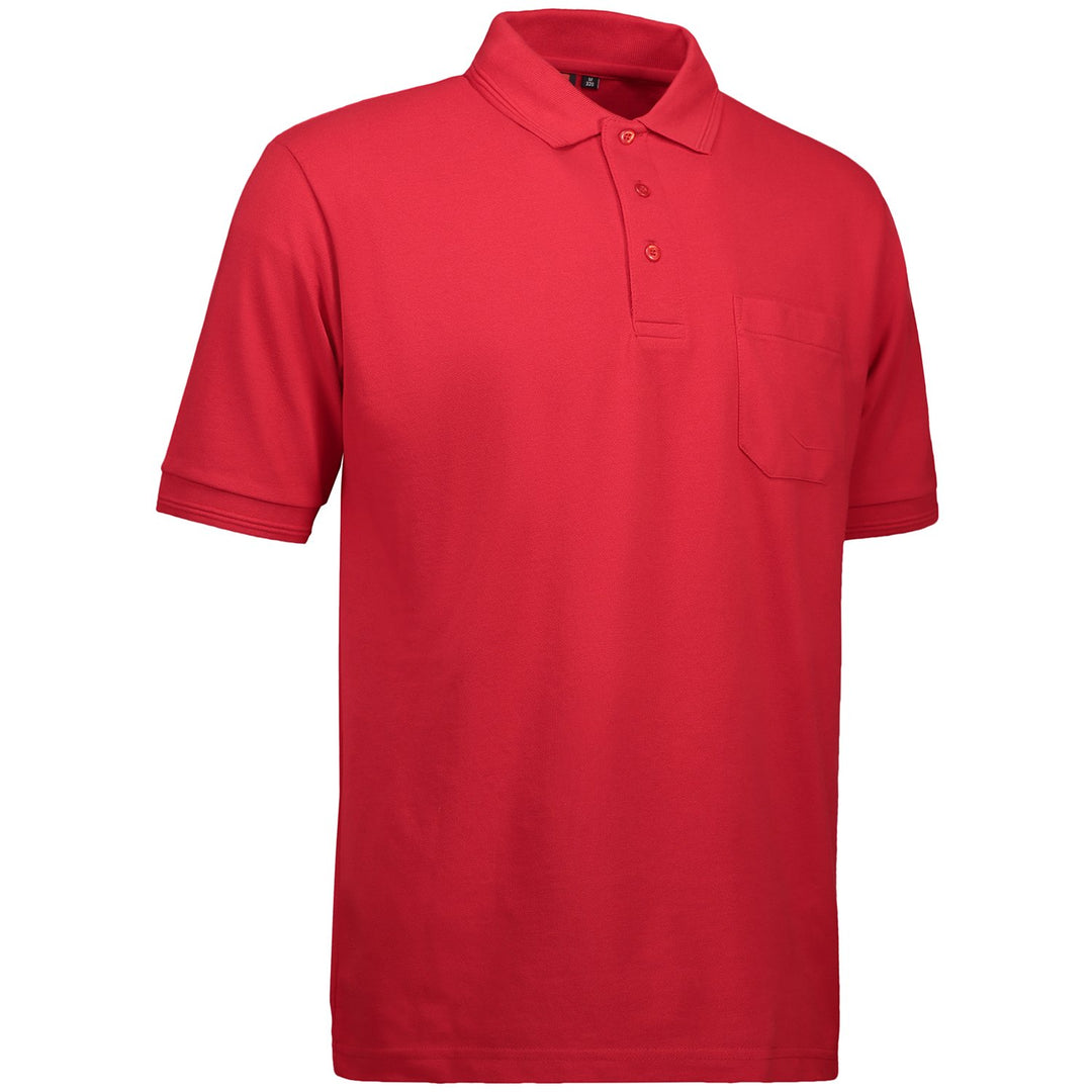 Pionier 41075-XXL Poloshirt "320 Pro Wear" mit Tasche Grösse in Rot, XXL